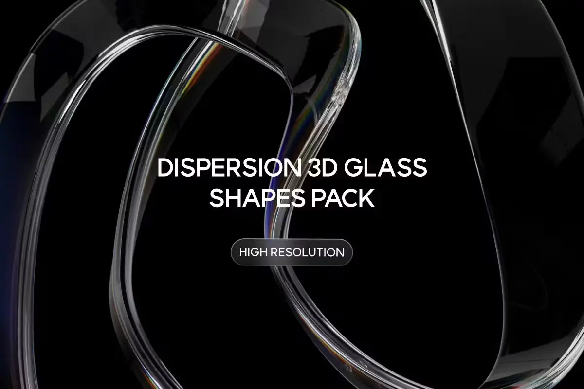 Dispersion 3D Glass Shapes Pack 5 dispersion 3d glass shapes pack4