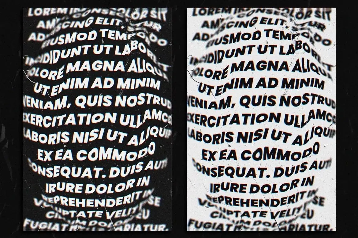 Distorted Text Effect Vol. 01 4 distorted text effect vol 01 3