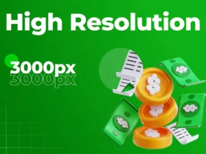 dollar money 3d icon set2