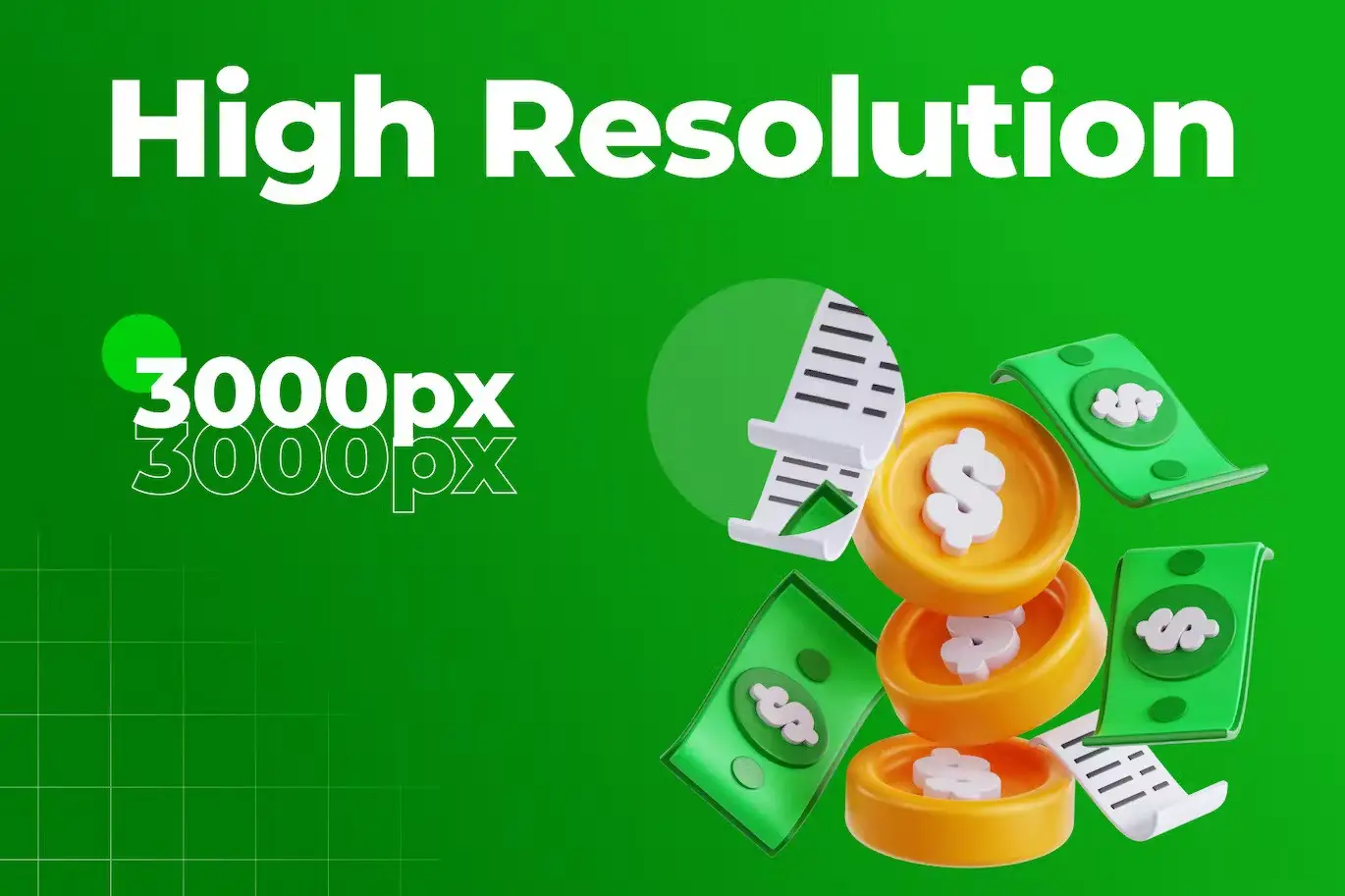 Dollar Money - 3D Icon Set