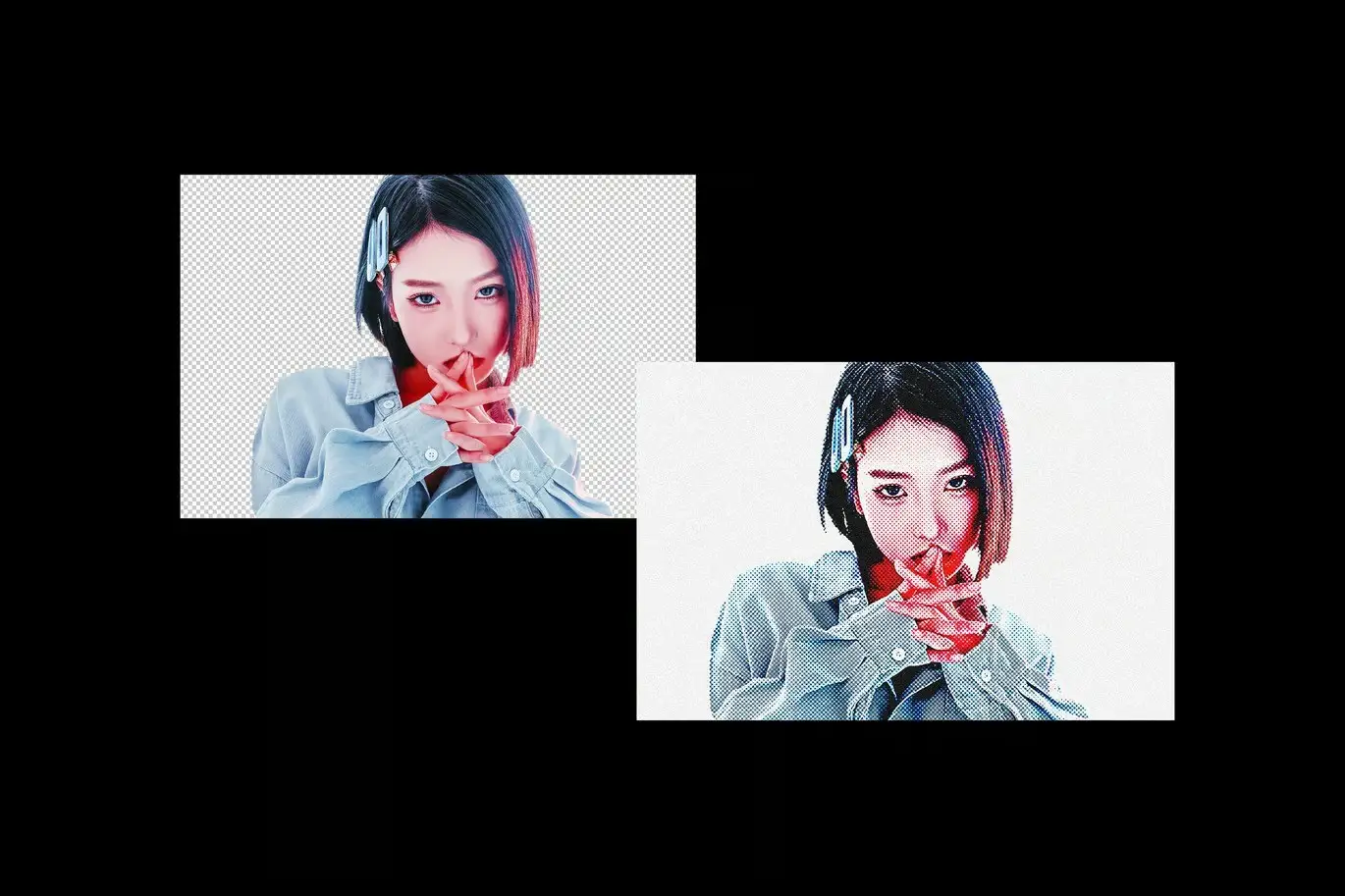 Dotted Pop Art Photo Effect