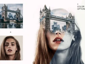 double exposure action8