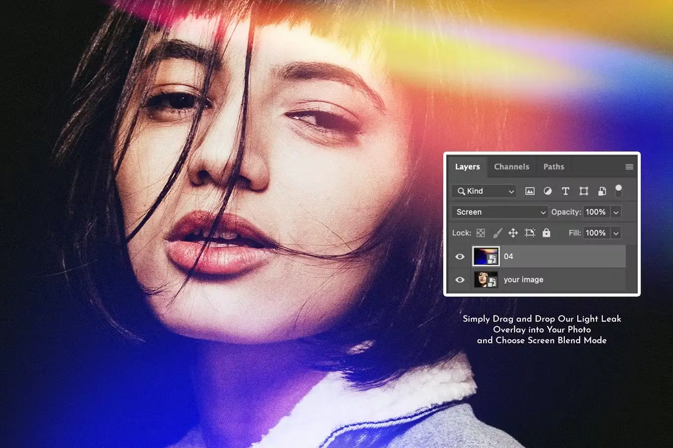 Dreamy Light Leak Overlays vol 1