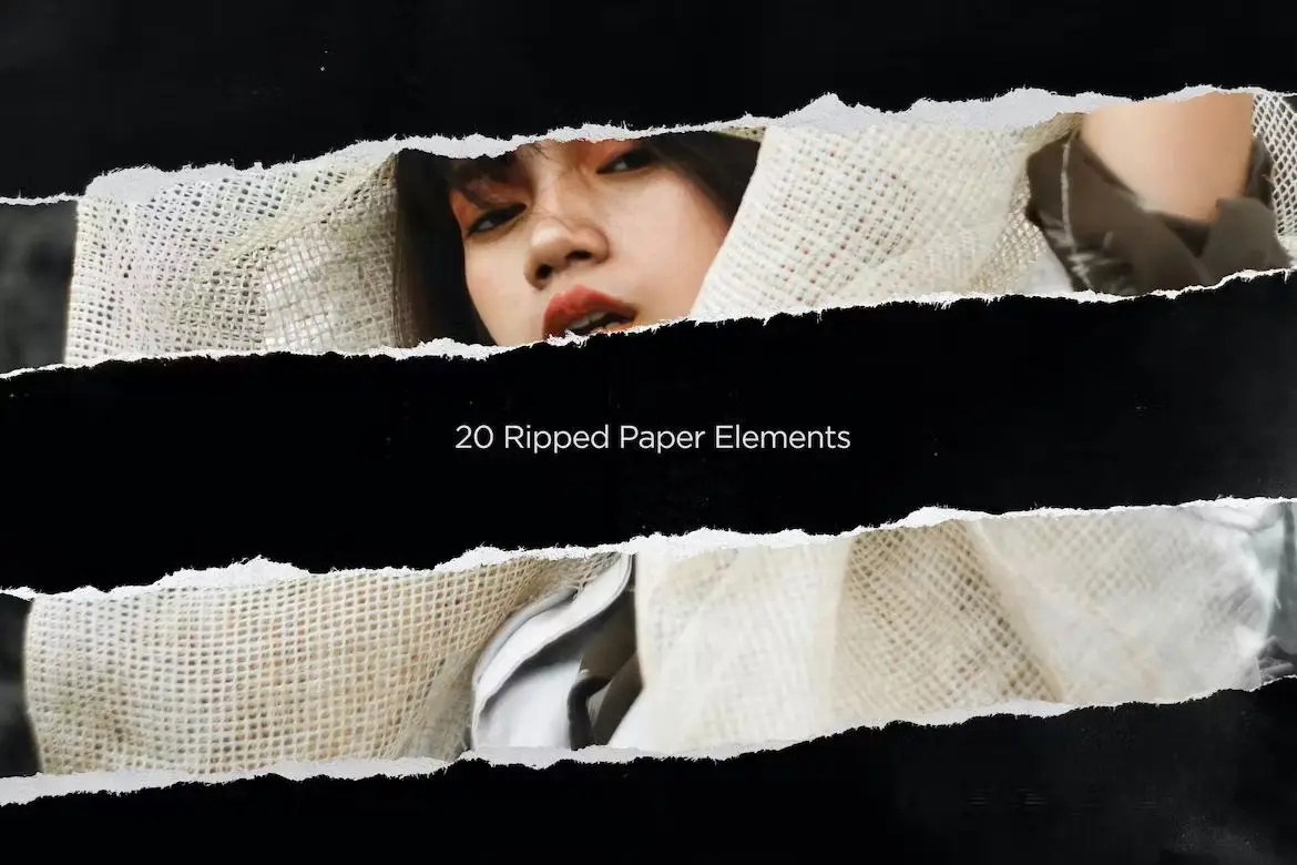 20 Ripped Paper Elements 5 dreamyard visuals 20 ripped paper elements 4
