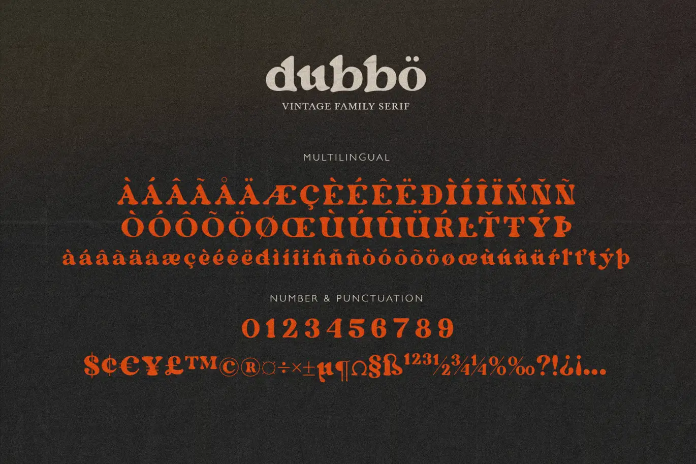Dubbo - Retro Serif Font 6 dubbo retro serif font 11