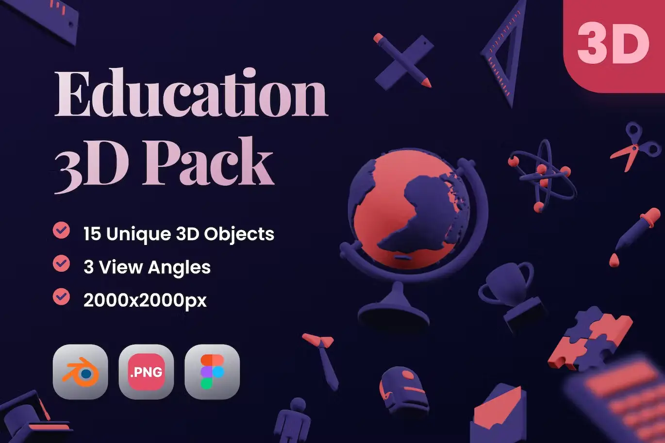 Education 3D Pack