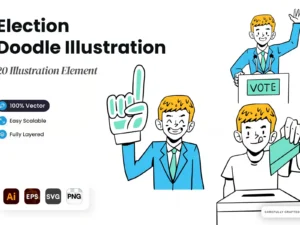 election doodle illustration1