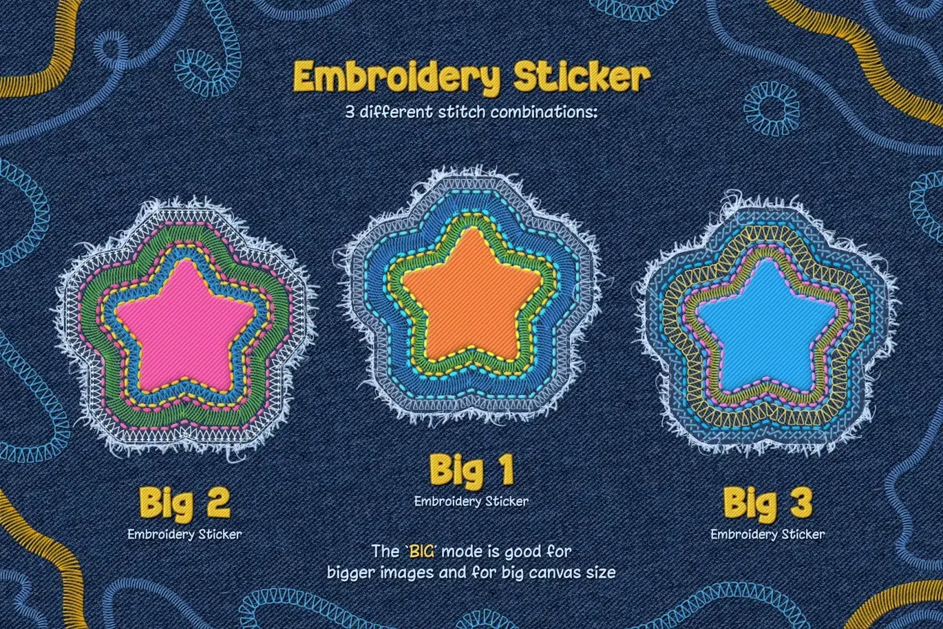 Embroidery Sticker Photoshop Action 7 embroidery sticker photoshop action6