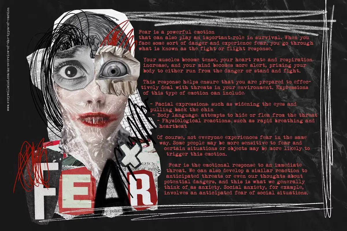 Emotions. Collage & Illustrations 11 emotions collage illustrations 7