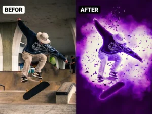 explosion effect photoshop action02