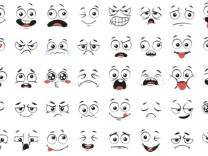 face expressions vector illustration1