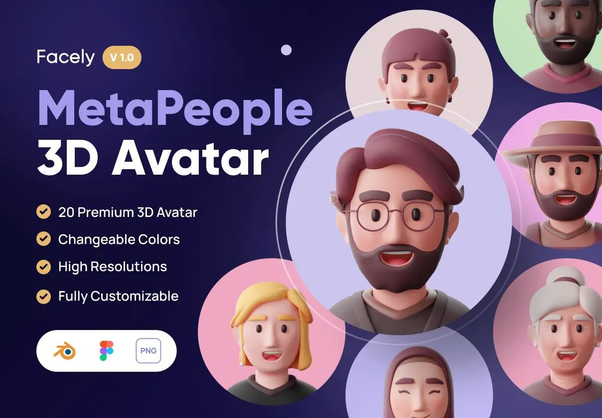 Facely - MetaPeople 3D Avatar 3 facely metapeople 3d avatar