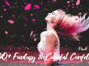 fantasy colorful confetti overlay ii01
