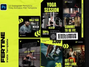 fertine gym instagram template1