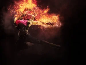 fire animation photoshop action05