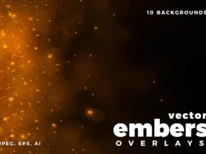 fire embers vector overlays1