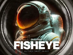 fisheye lens photo effect template1