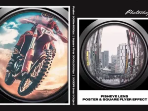 fisheye lens square and poster effect1