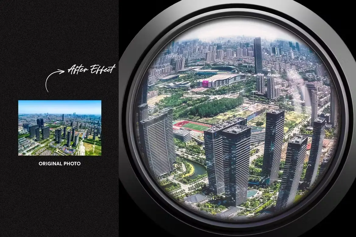 Fisheye Lens Square and Poster Effect 5 fisheye lens square and poster effect2