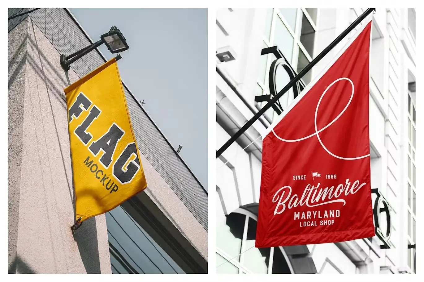Flag Mockups vol.1 - Signage 3 flag mockups vol1 signage4