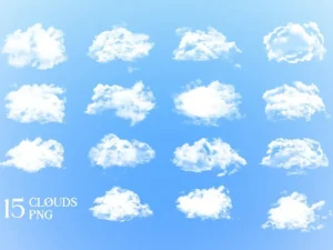 fluffy clouds overlay5