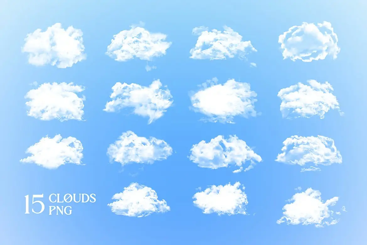 Fluffy Clouds Overlay