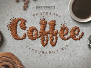 food typography photoshop actions3