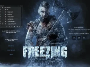 freezing photoshop action1