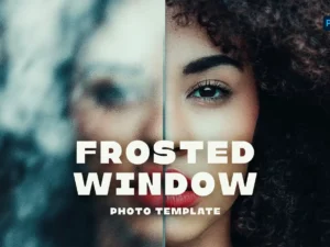 frosted window photo template1