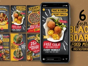 fun blackboard food menu instagram stories1