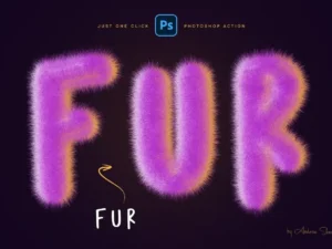 fur effect photoshop action1