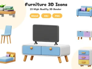 furniture 3d icon pack1