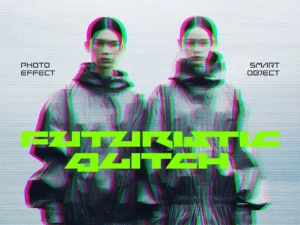 futuristic glitch photo effect1