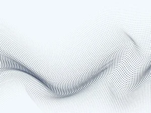 futuristic particle waves on white background5