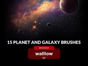 galaxy planets starry night sky photoshop brushes1