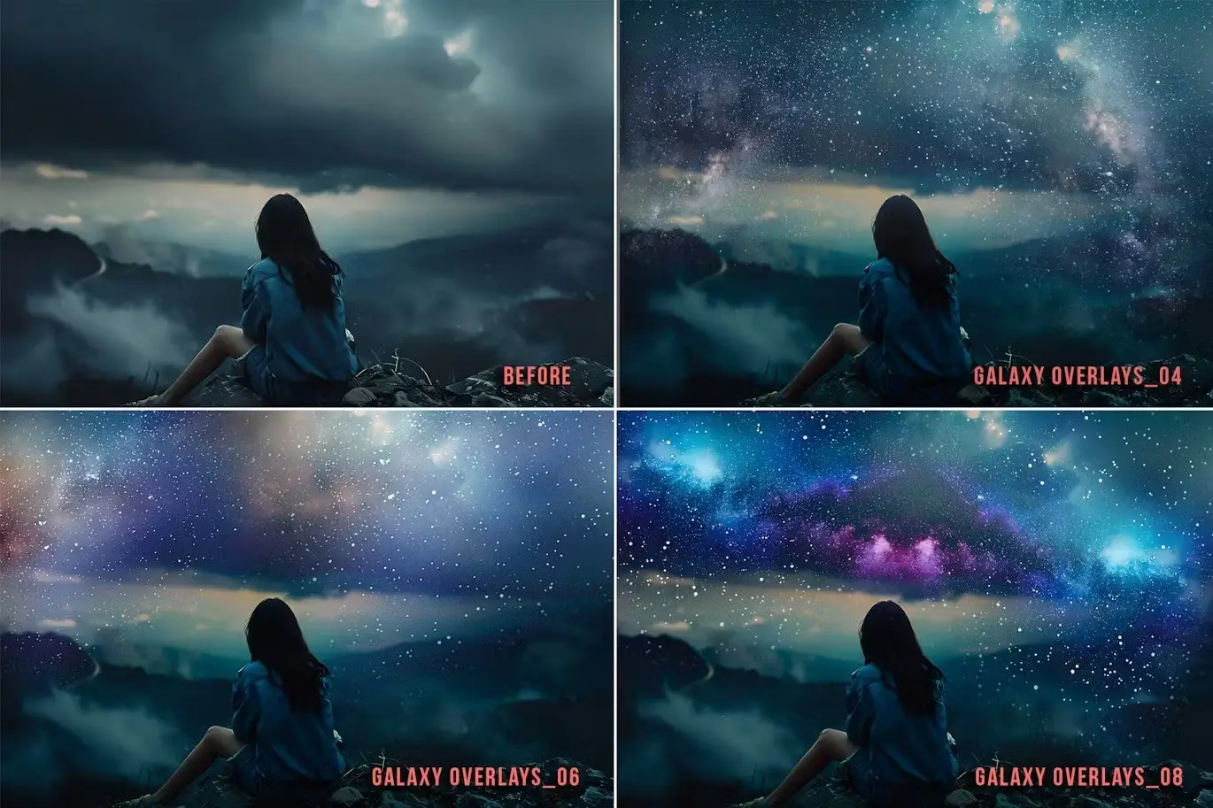 Galaxy starry night milky way photoshop overlays 7 galaxy starry night milky way photoshop overlays6