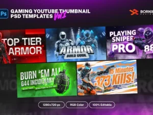gaming youtube thumbnail templates1