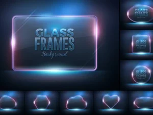 glass frame glossy background1