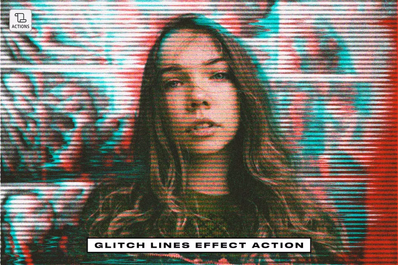 Glitch Lines Effect Action