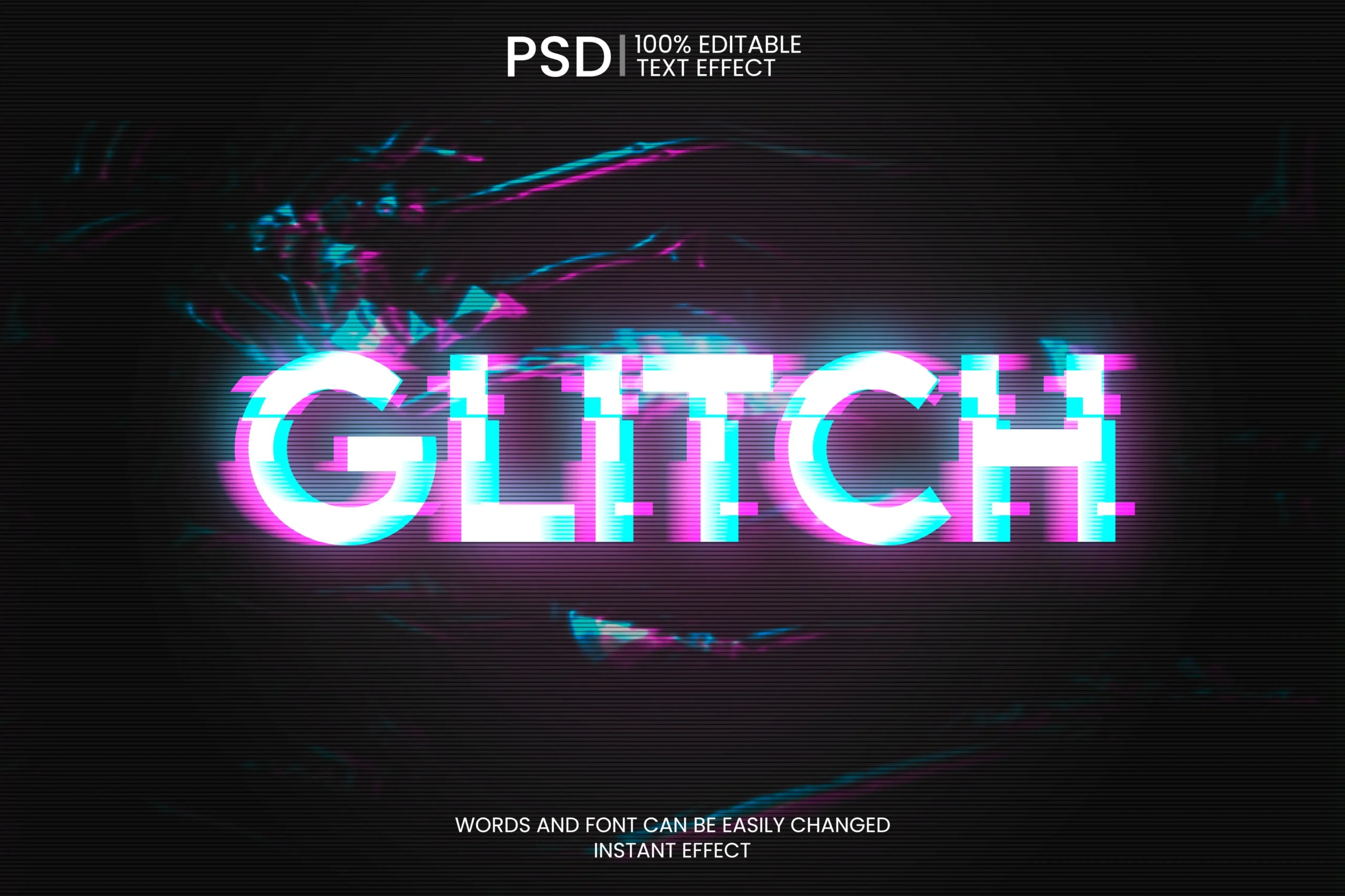 Glitch Text Effect 1 glitch text effect1
