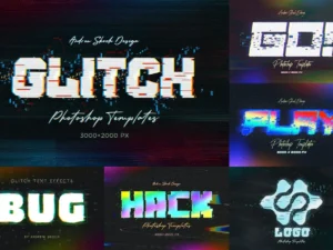 glitch text or logo effects 1