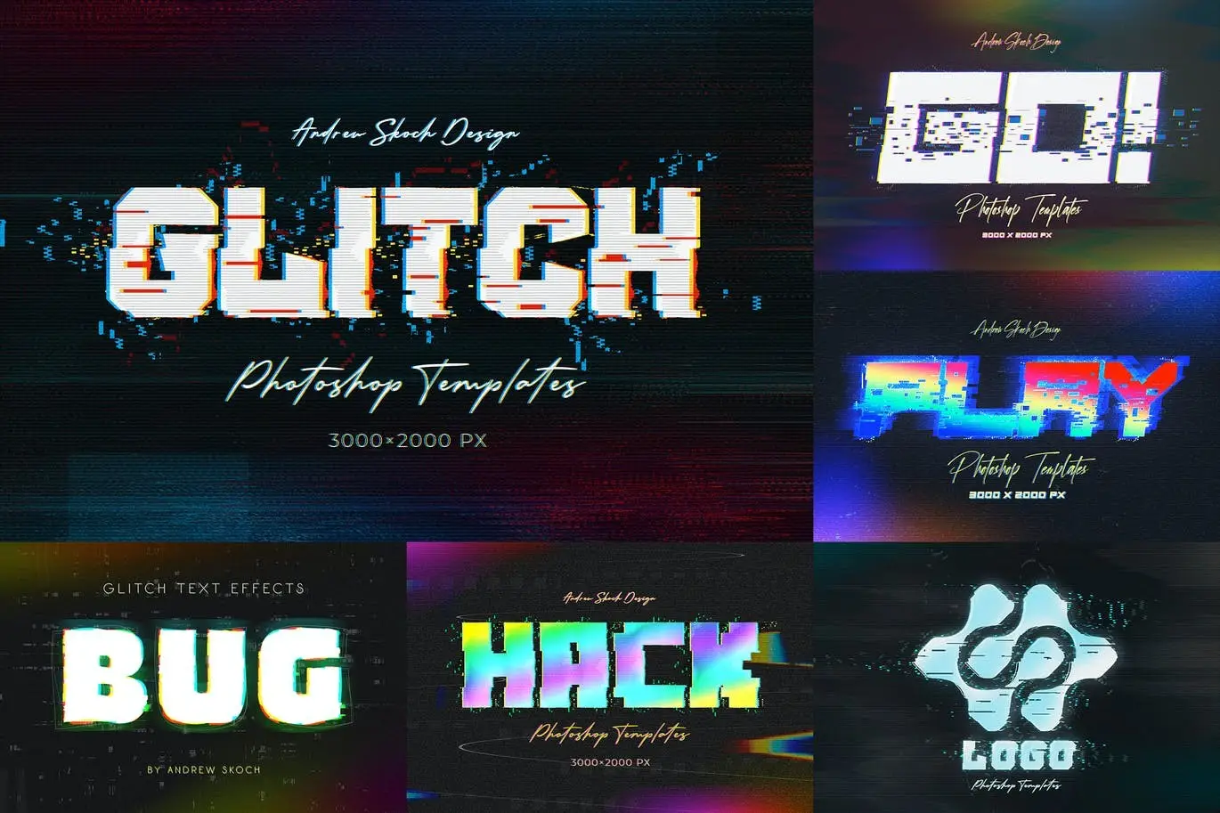 Glitch Text or Logo Effects