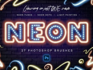 glowing neon photoshop brushes01