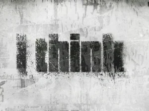 glued grunge text effect2