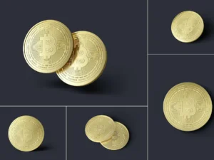gold coin cryptocurrency mockups1