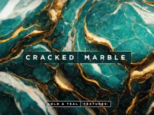 gold teal cracked marble textures1