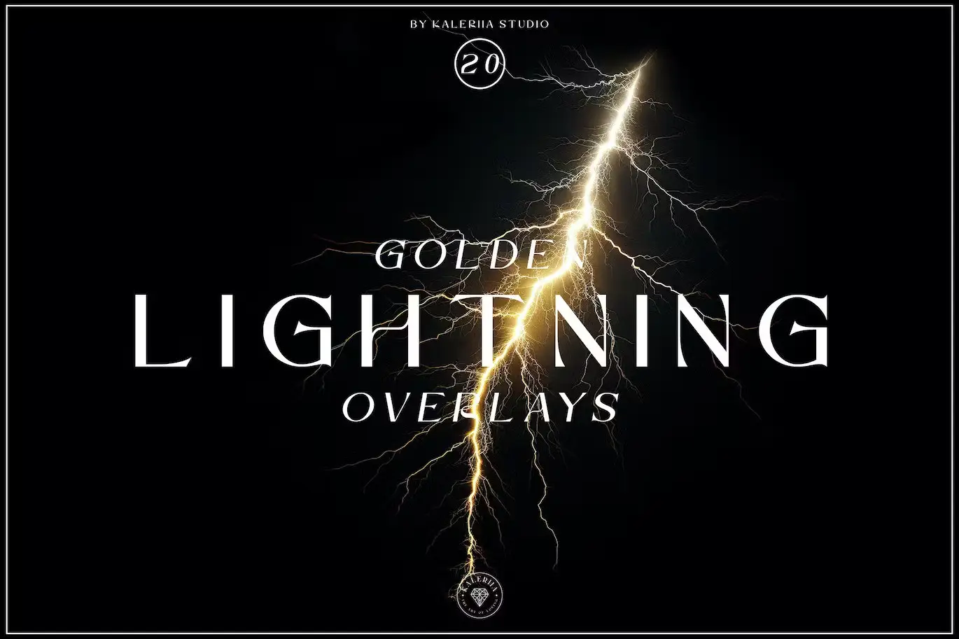 Golden Lightning Overlays