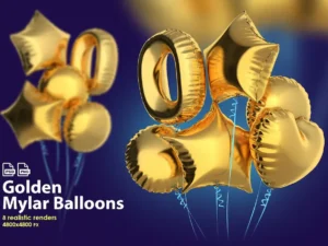 golden mylar foil balloons1