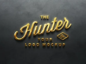 golden sign logo mockup1