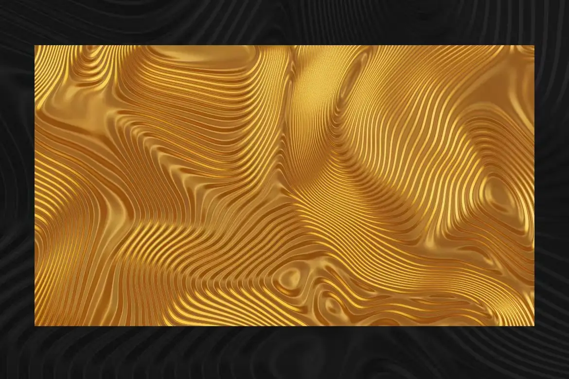 Golden Wavy Textures Collection